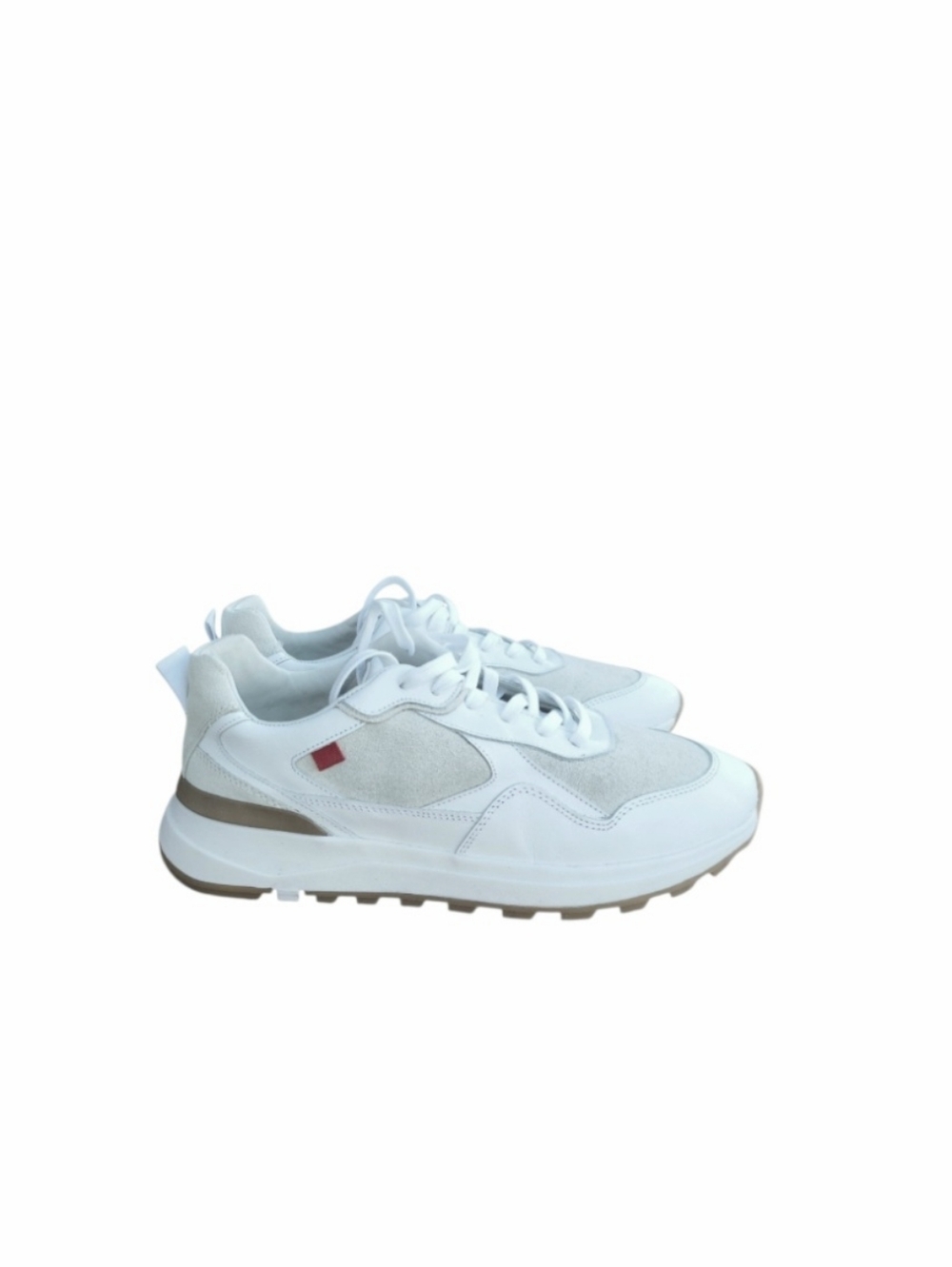 Marc Joseph NY Grant Calf Leather White Athletic Sneaker Shoe Women 10.5 Brazil